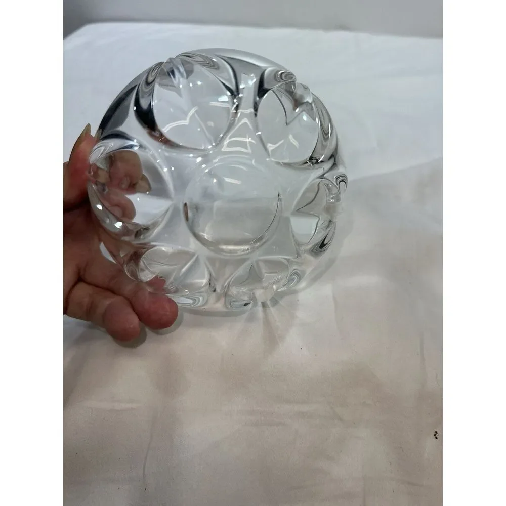 Nachtmann Crystal Bowl Lotus Flower Krocus Excellent Condition‎ Free Shipping